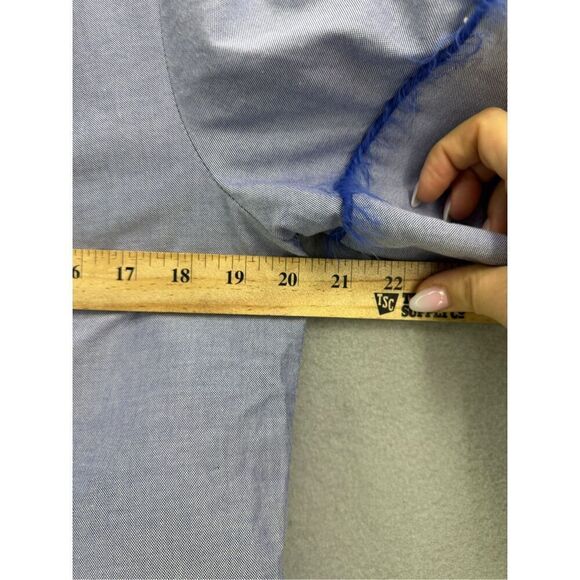 MARINA MOSCONE COTTON PAJAMA SET IN BLUE FEATHER TRIM SIZE M - Picture 10 of 11